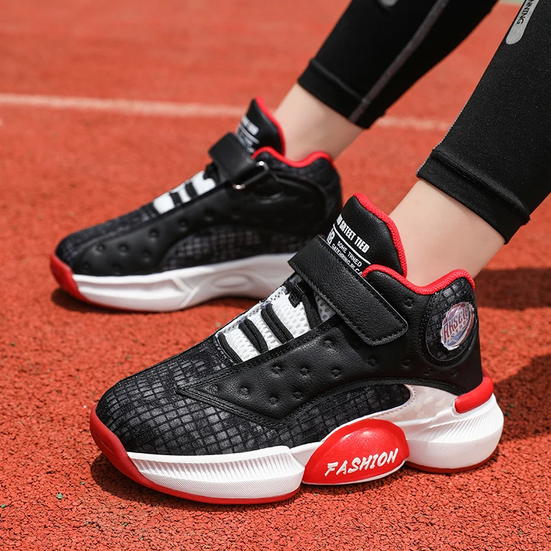

Boys Sneakers Kids Basketball Shoes MD Sole Shockproof Sports Shoes Non-slip Outdoor Children Running Sneakers Child Shoes