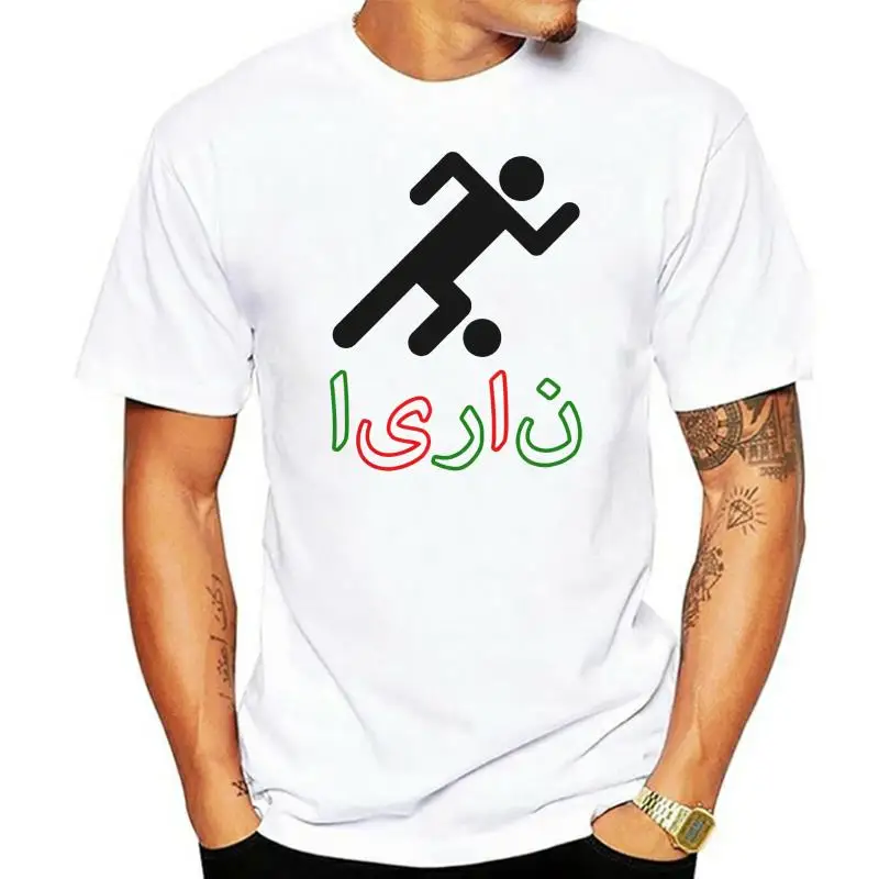 Iran Retro Football T-shirt Iranian Stick Man 2022 World Soccer T Shirt Tee Cool Casual pride t shirt men Unisex Fashion