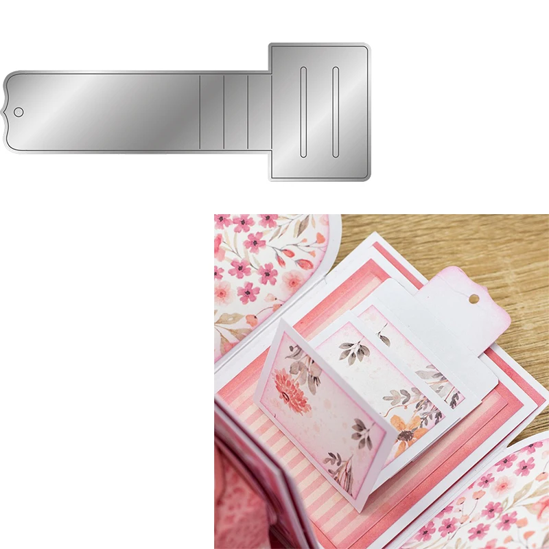 

Funny Rectangular Tag Metal Cutting Die DIY Card Album Photo Make Scrapbooking Crafts Stencil For Decoration New 2022