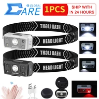 induction powerful xpe led headlamp usb rechargeable headlight waterproof head torch head lamp lantern for camping night fishing
