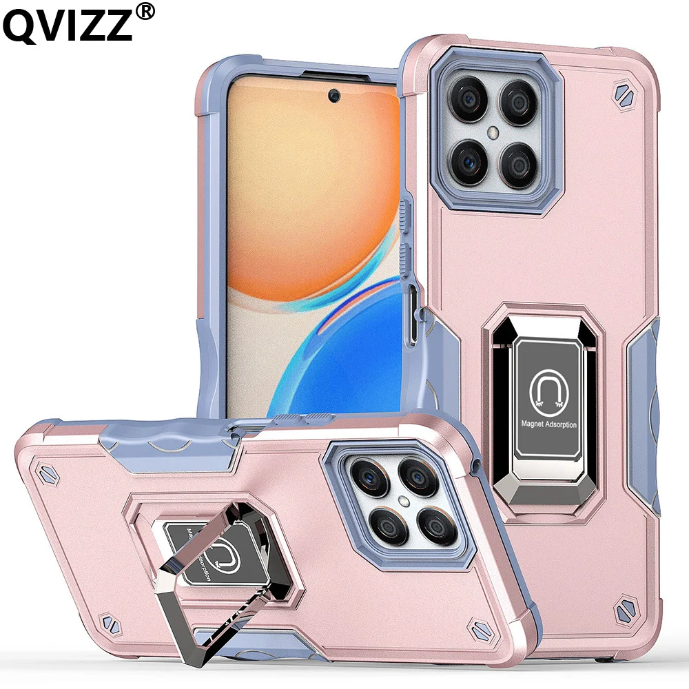 

Car Ring Stand Case for Huawei Honor X8 Heat Dissipation Armor Shockproof TFY-LX1 Bracket Back Phone Cover for Honor X9 HonorX8