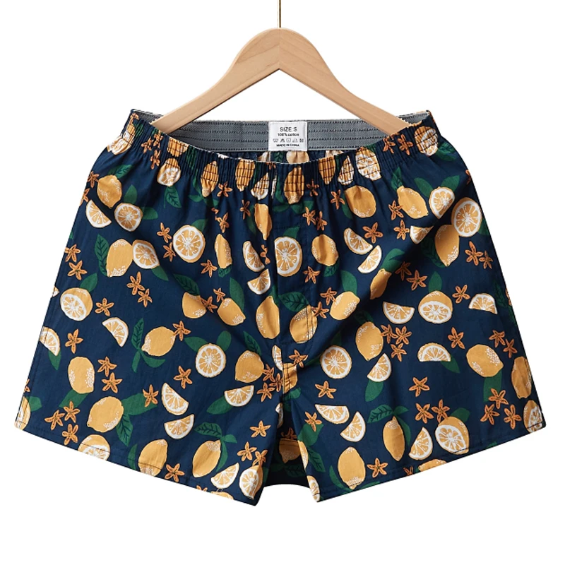 

Men's Underwear Printed Shorts Loose Boxing Pants Men's Underwear Cotton Boxer Shorts Oversized Arro Pants Men'sHome Wearshorts
