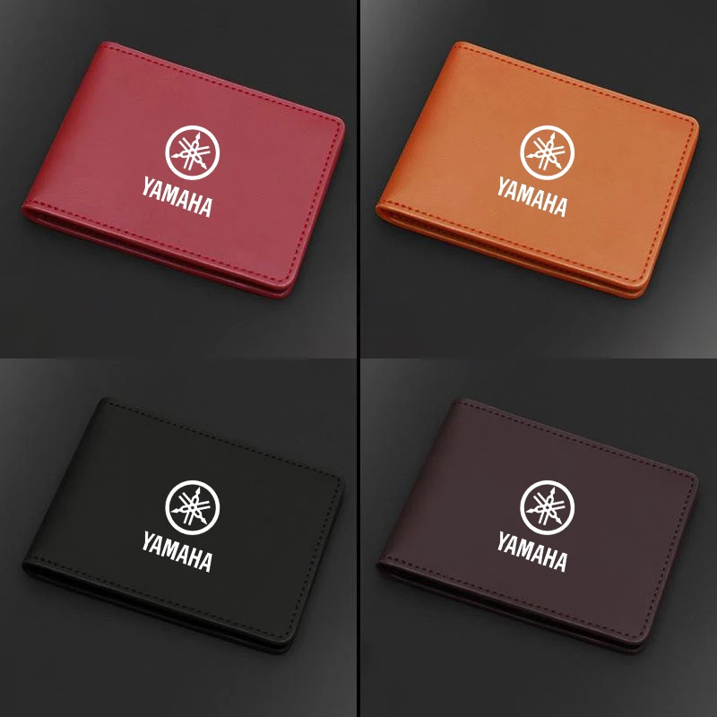 Для Yamaha R1 R3 R25 Mt-09 Mt07 Fazer Fz6 Xj6 R15 TMAX Moto Брелок Кожаная сумка Кредитная карта