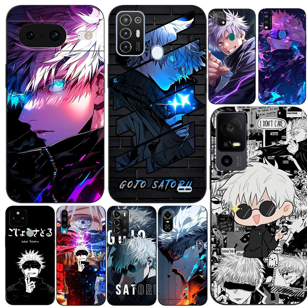 Черный чехол из ТПУ для телефона TCL 30 plus 303 30XE 30V 30SE E 306 305 40R 40SE 405 406 408 Gojo Satoru