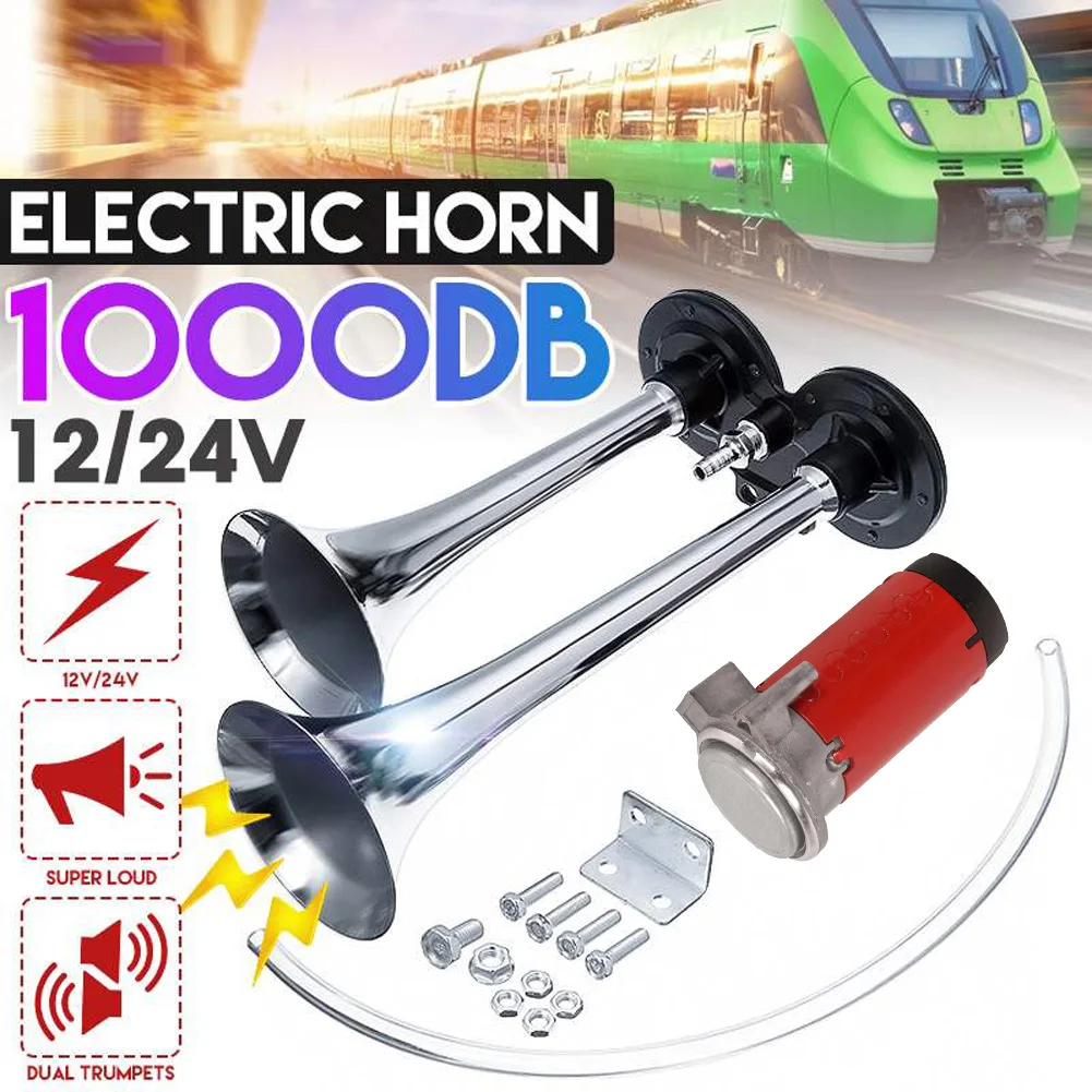 12v/24v For Car Truck Boat Train Horn Hooter For Auto Sound Signal