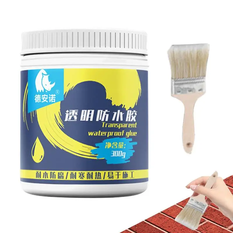 

Transparent Sealant Paste Waterproof Glue Brush Sealer Mighty Paste Anti Leak Glue Strong Bonding Invisible For Roof Toilet