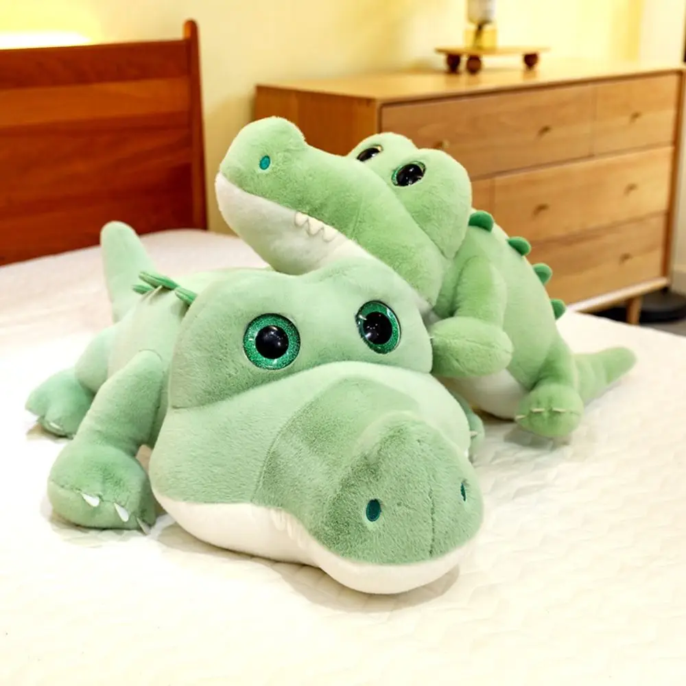 

Soft Stuffed Animal Doll Plush Toys Birthday Gift Green Crocodile Hugging Pillows