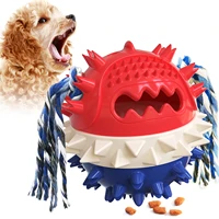 dogs squeak toys interactive molar teeth food dispensing protect oral health for small medium large dogs