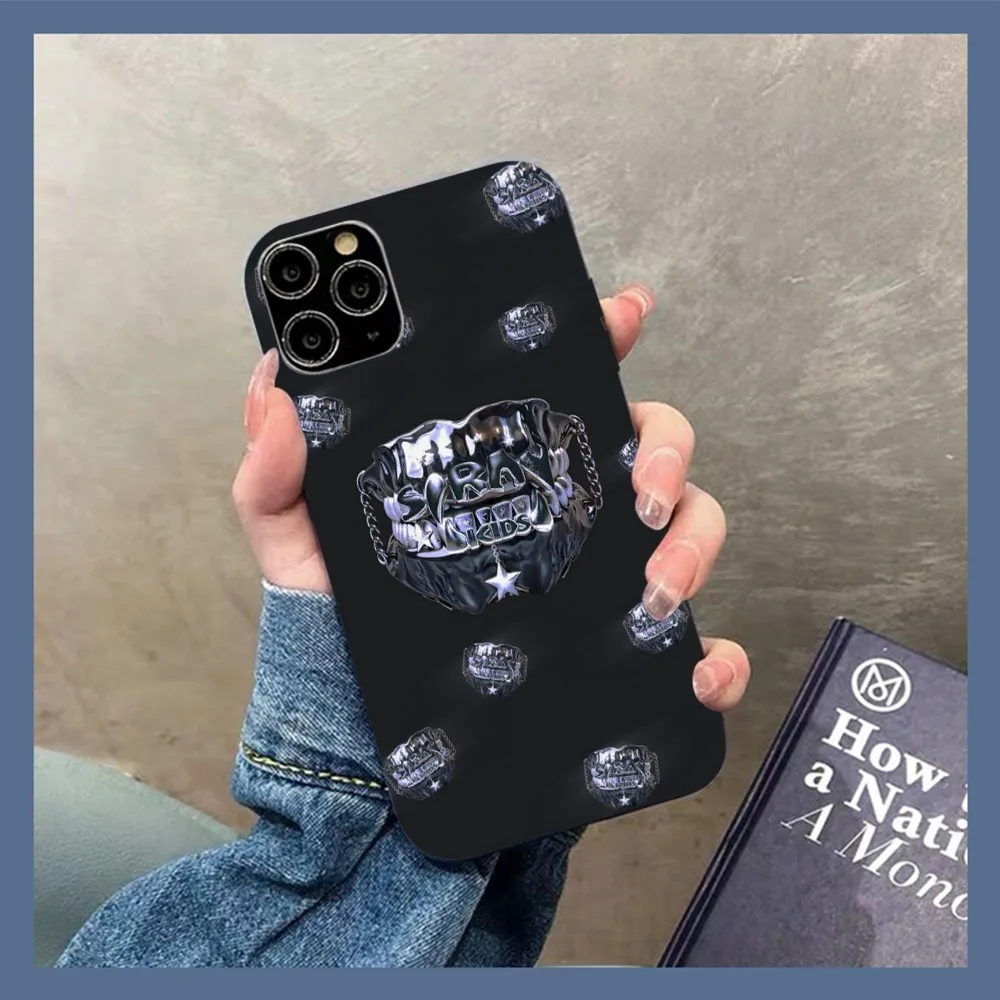 ATE S-StrayS K-Kids Phone Case for iPhone 14 11 12 13 Mini Pro Xs Max 8 7 6 6S Plus X XR Solid Candy Color