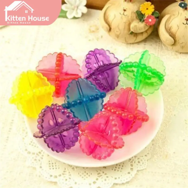 

Protective Washing Ball Multicolor Random Cleaning Ball Transparent Anti-tangle Laundry Ball Household Cleaning Tools Large 5cm