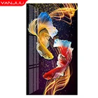 5D алмазная живопись, красочная Алмазная мозаика Koi, полная Алмазная вышивка своими руками, наборы для домашнего декора, картина Стразы