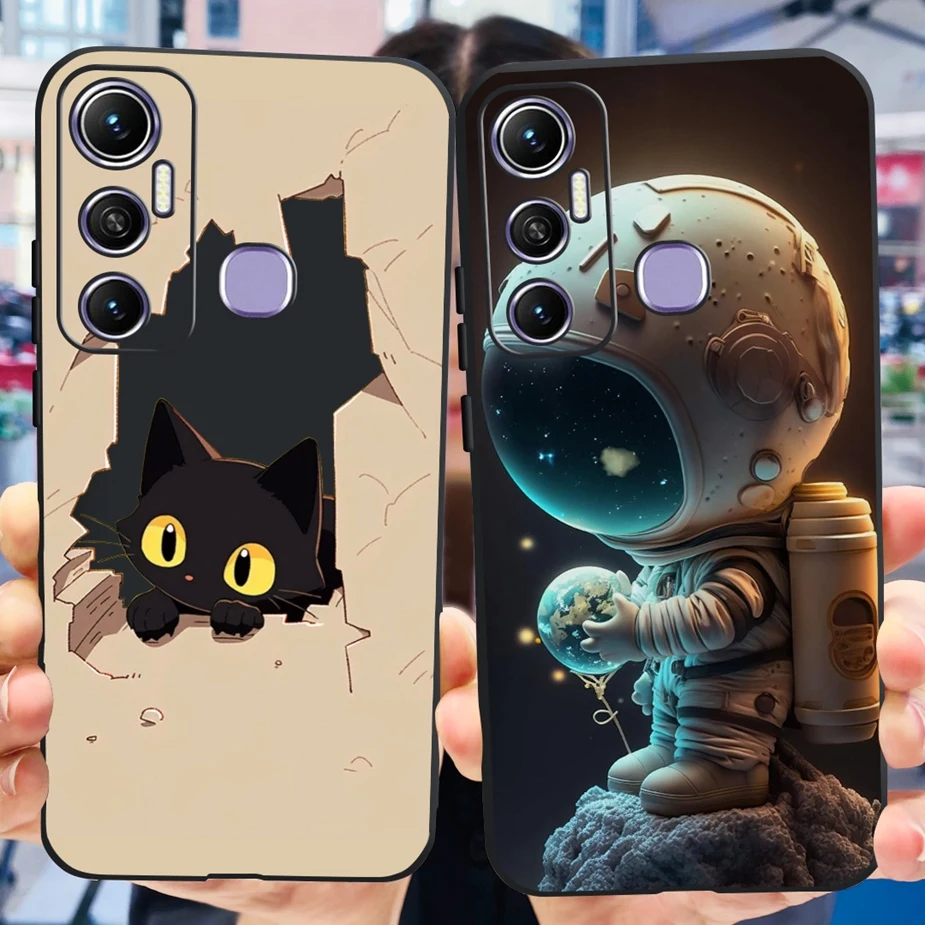 Для Infinix Hot 11 чехол X662 X662B X689F роскошный окрашенный прозрачный силиконовый телефон