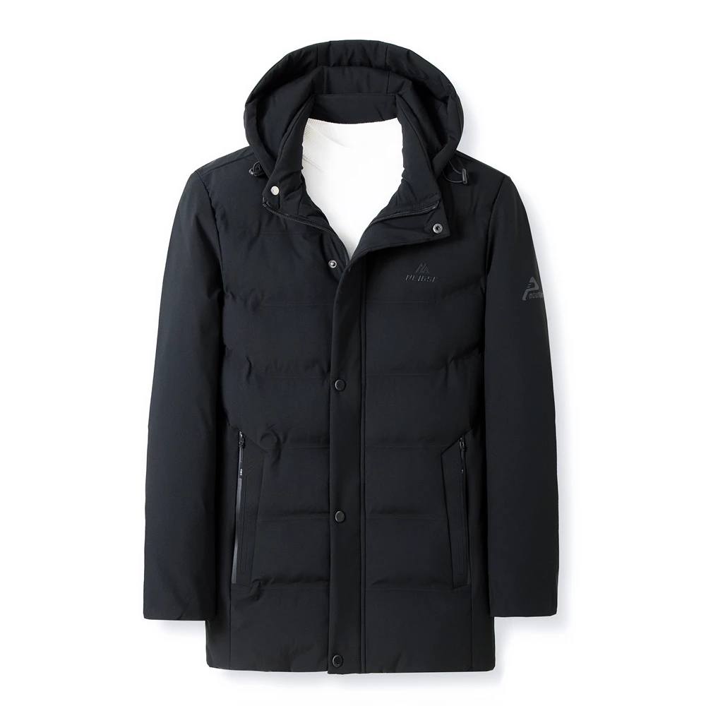 COODRONY Brand Long Coat Men Clothing Thick Warm Hooded Parka Men's Winter Jacket Top Business Casual Windbreaker Overcoat Z8145