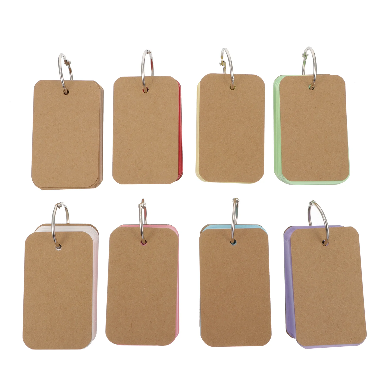 

8 Pcs Mini Notepad Blank Cardboard Sheet Stationery Cards DIY Memo Spiral 9X5.5CM Message Paper Papers Portable Child