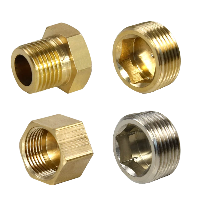 

Медная 1/4 "1/2" 3/4 "наружная резьба/Внутренняя резьба, Латунная Труба, Шестигранная головка, Концевая заглушка, фитинг, Соединительный адаптер
