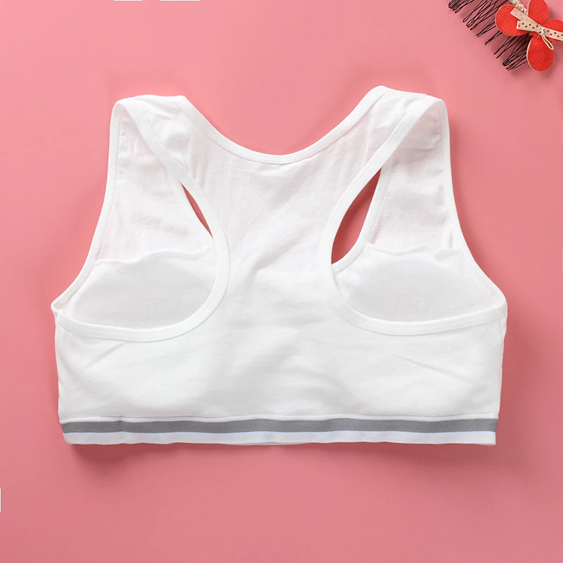 5pc/lot Solid Girls Camisoles Letter Pattern Little Girl Sports Cotton Kids Underwear Vest Soft No Ring Children Training Bras | Детская