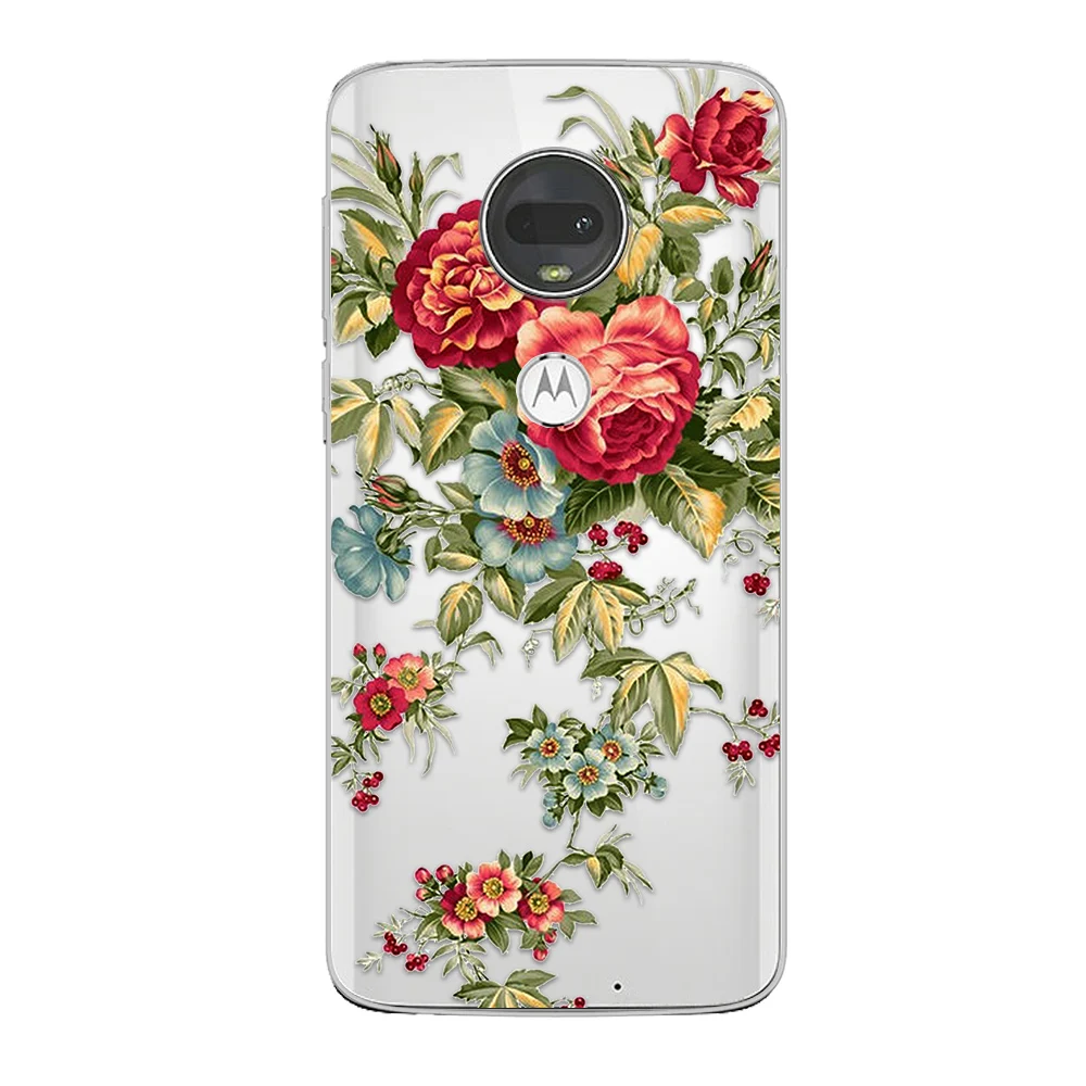 Rose Sunflower Daisy Case for Motorola Moto G60S G31 G41 G50 G51 G71 5G G7 G8 G9 G30 G10 E7 E7i Plus Play Power E20 E40 Cover