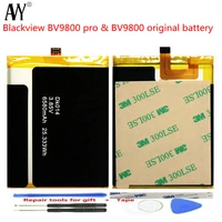 original battery for blackview bv9800 pro batteria bv9800 6580mah batteries mobile phone accessories