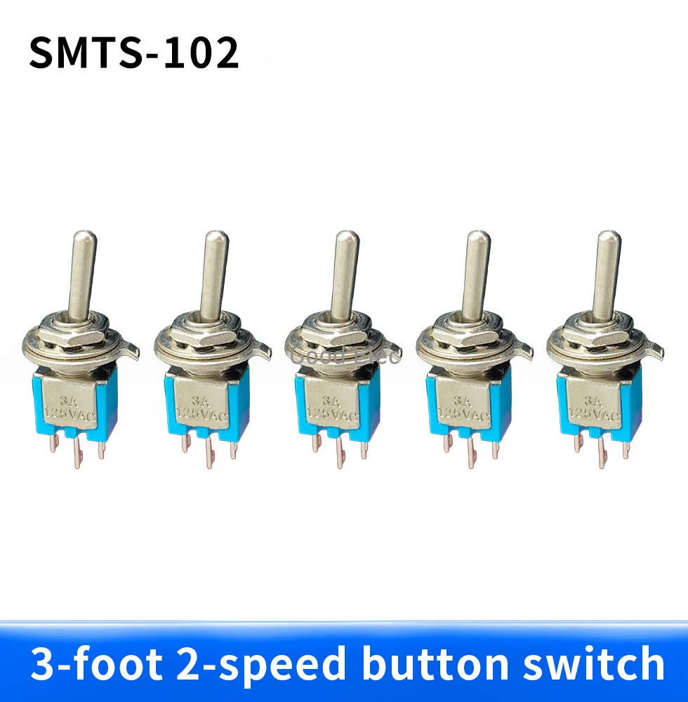 

SMTS-102 синий Sub-миниатюрный переключатель ON-ON SPDT 3-Pins 3A 125VAC 1.5A Amps 250VAC DL