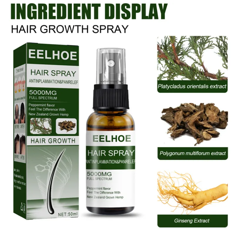 Эссенция для быстрого роста волос спрей мужчин женщин предотвращения выпадения