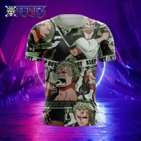 2022 trend family travel shirts mens childrens t shirts anime one piece luffy zoro printed t shirts street party essentials