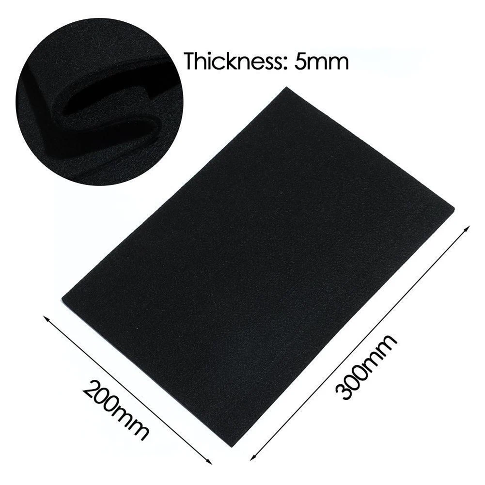 

Universal Graphite Felt Carbon Felt Factory Workshop 1Pc 200x300mm 5mm Thickness Black Fiber Fittings Insulation