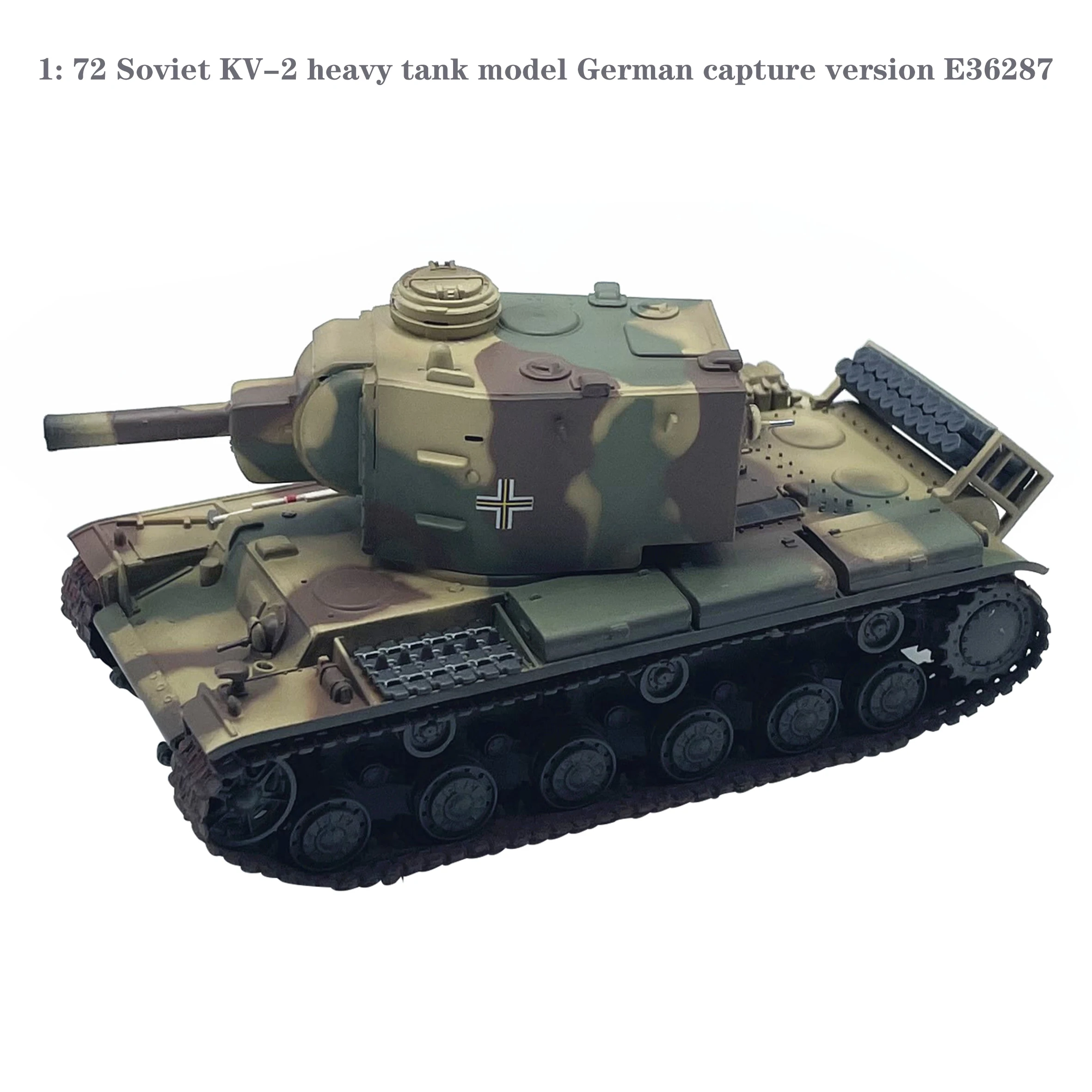 

1: 72 Soviet KV-2 heavy tank model German capture version E36287 Finished product collection model
