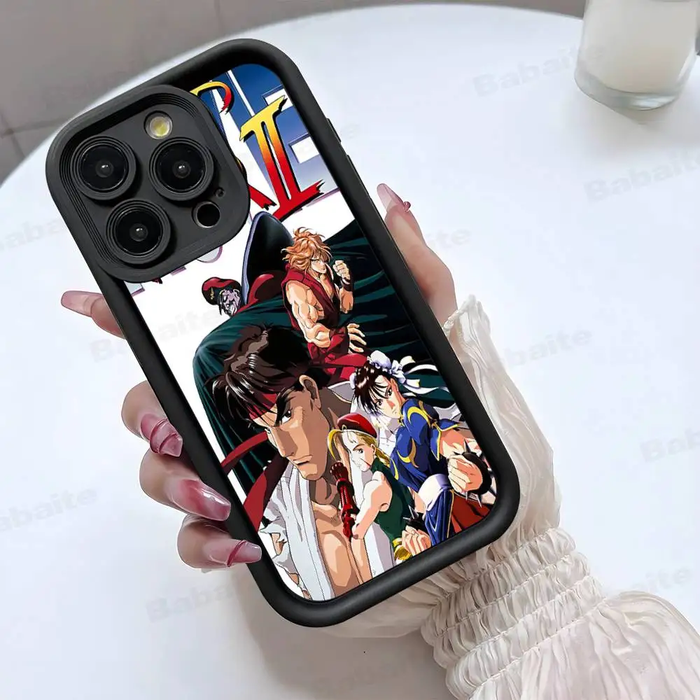 Фото Чехол для телефона Fighting Game S-Street F-Fighter для iPhone 17 16 15 14 13 12 11 Air Plus Pro Max, мягкая задняя крышка №2