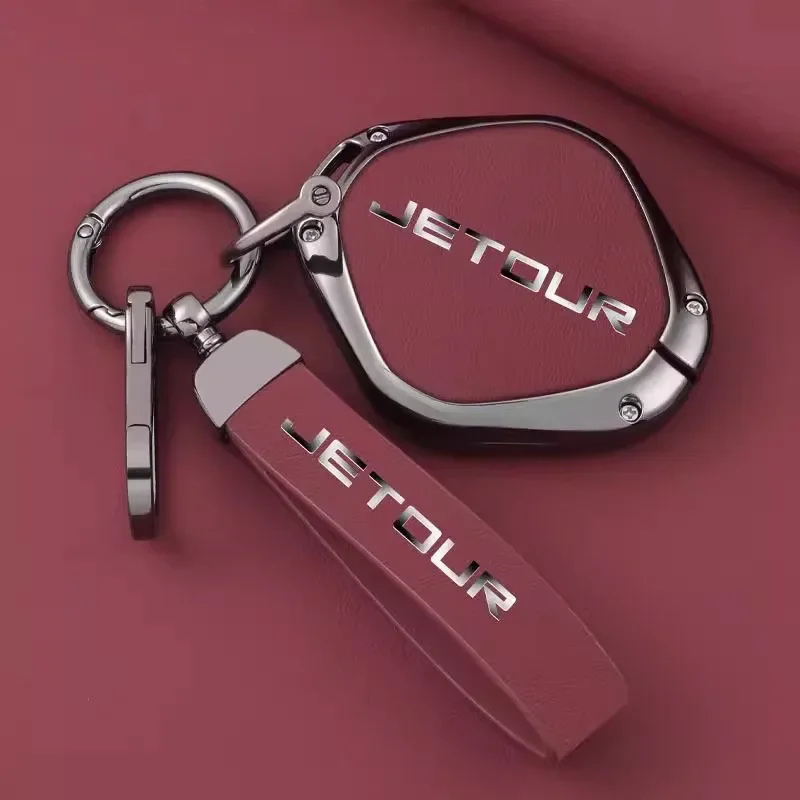 Для Jetour Dashing ID Φ Plus Кожаный Автомобильный брелок из цинкового сплава