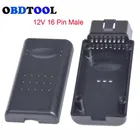 1 шт. 12 В OBD2 16-контактный разъем для автомобиля грузовика OBD интерфейс 16-контактный Штекерный разъем J1962m OBDII оболочка для OPCOM диагностический кабель