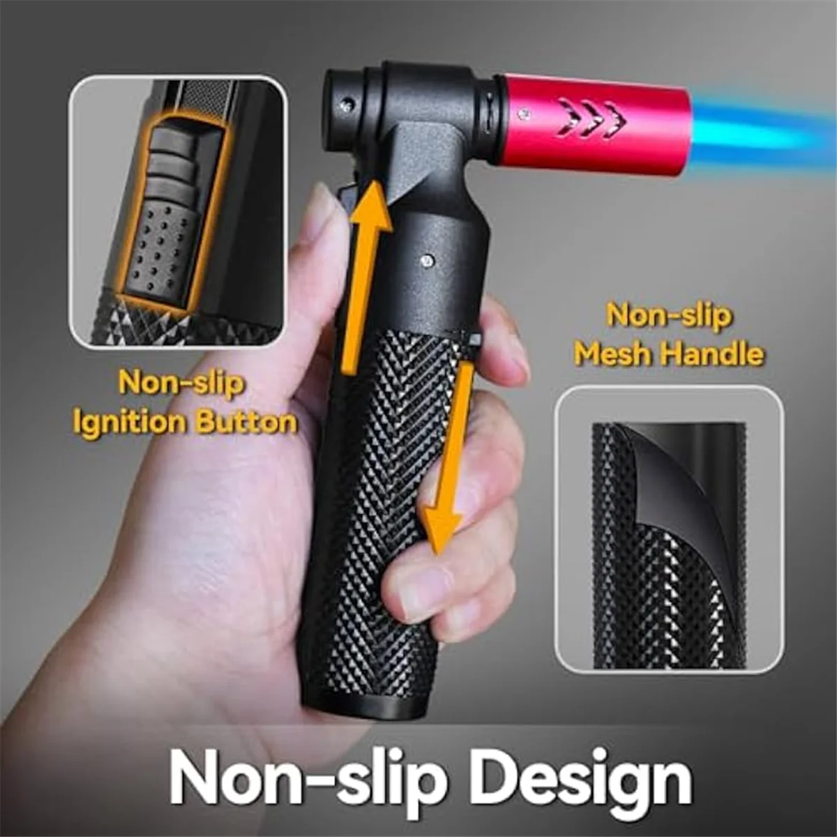 2 шт. зажигалка с струйным пламенем портативная фонарик регулируемая паяльная