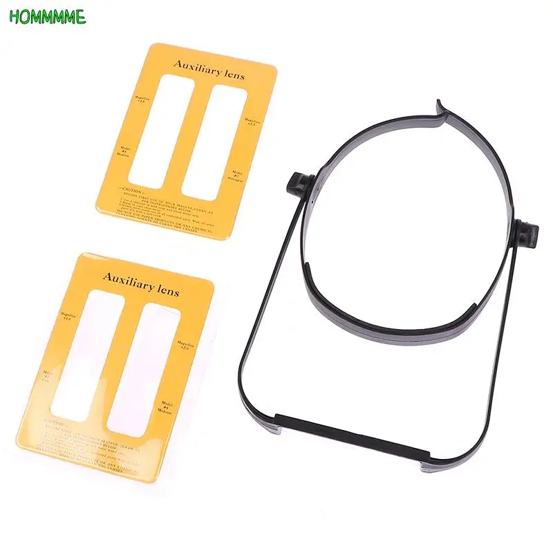 

Headband Magnifier Head Mounted Magnifying Glass With 4 Acrylic Lens (1.6X, 2X, 2.5X, 3.5X) Senior Reading Magnifying Glasses