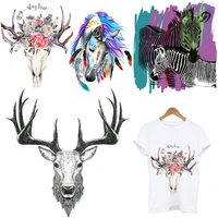 color horse deer clothing thermoadhesive patches iron on patches lace applique custom patch heat transfer stickers for t shirt