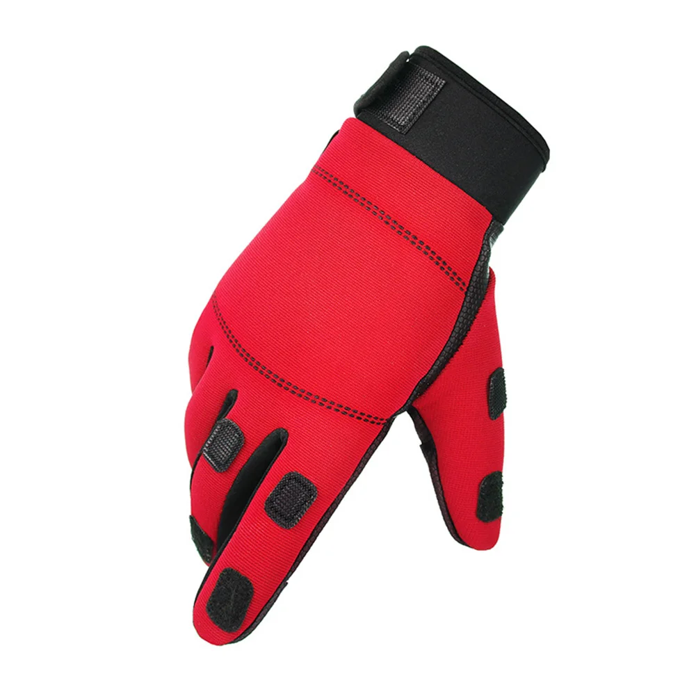 1 пара Нескользящие рыболовные перчатки с полными пальцами Теплые Зимние