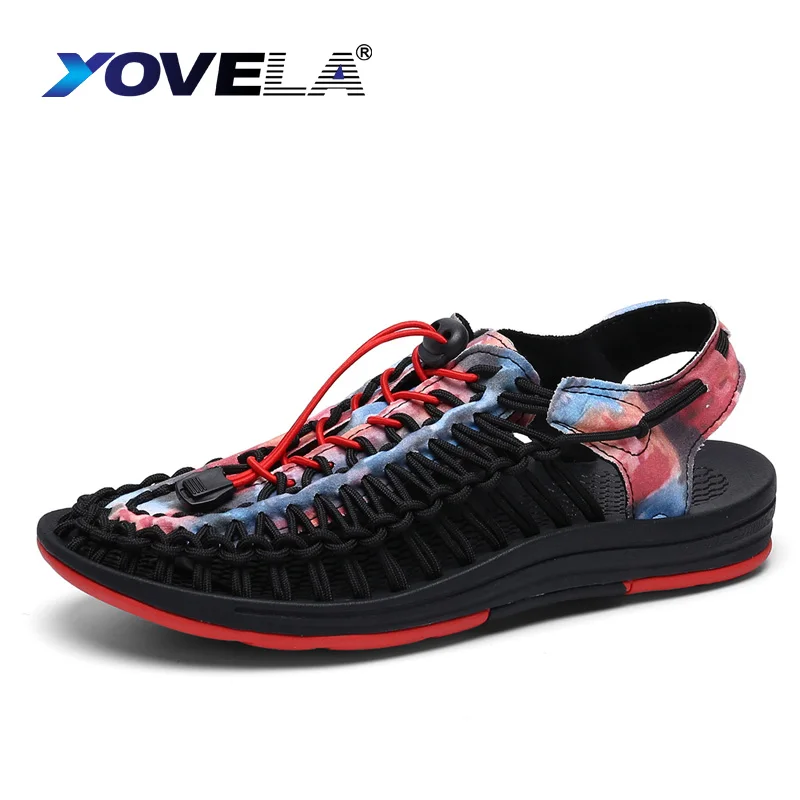 

Fashion Summer Handmade Weave Sandals for Men Outdoor Wading Shoes Women Non-Slip Trekking Slippers Beach Breathable Sneakers