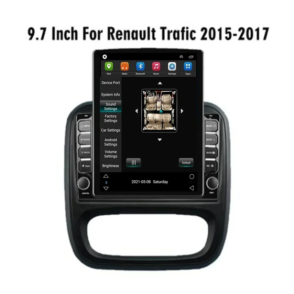 Для Renault Trafic 2014-2035 Opel Vivaro B Автомобильный мультимедийный плеер 4G Carplay 2 Din 9 7 "Экран