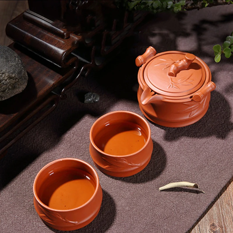 

Китайский чайный набор из глины Zi SHA Kuai Ke 2 чашки