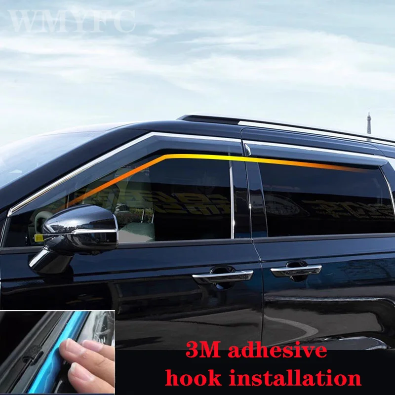 4 шт. защитный козырек для автомобиля Kia Carnival KA4 2020 2021 2022 2023 2024