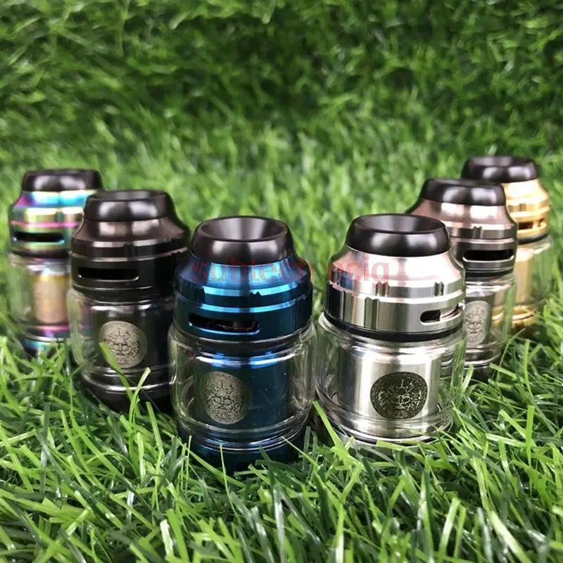 

Zeus X RTA Replaceable Tank Atomizer Vaporizer 25mm 4.5ml/3.5ml Single Dual Coil Deck Double Chimney Design 810 Drip Tip Vape