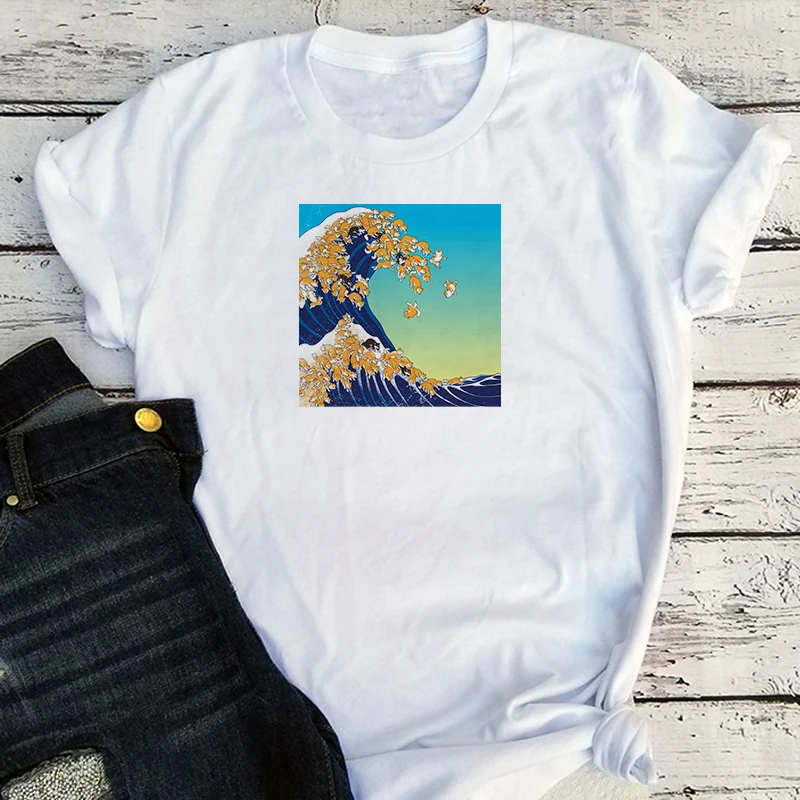 

The Waves Woman Tshirts Vintage Surfing Travel Oversized T Shirt Vacation Tees Harajuku Shirt Tops Women 2020 Aesthetic XL