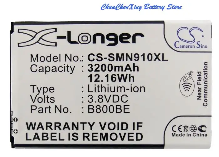 Аккумулятор Cameron Sino 3200 мАч B800BC B800BE для Samsung Galaxy Note 3 N9000 N9002 N9005 N9006 N9007 N9008 N900A N900J N900K