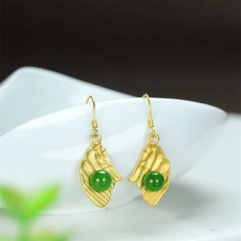 

Серьги-гвоздики из серебра 925 пробы в виде яшмы