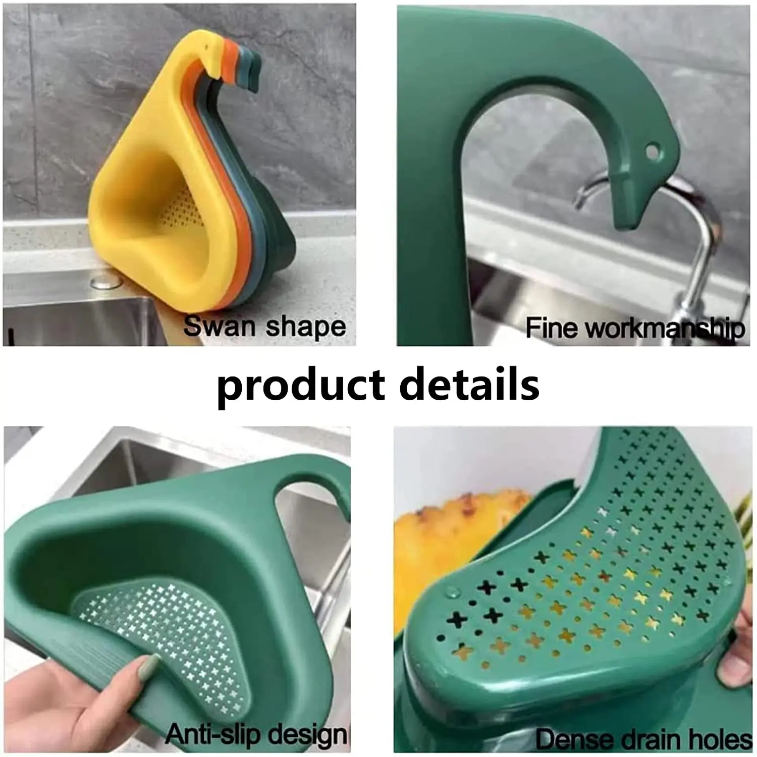 Новая кухонная сетка для раковины сливная корзина в виде лебедя обычная фруктов