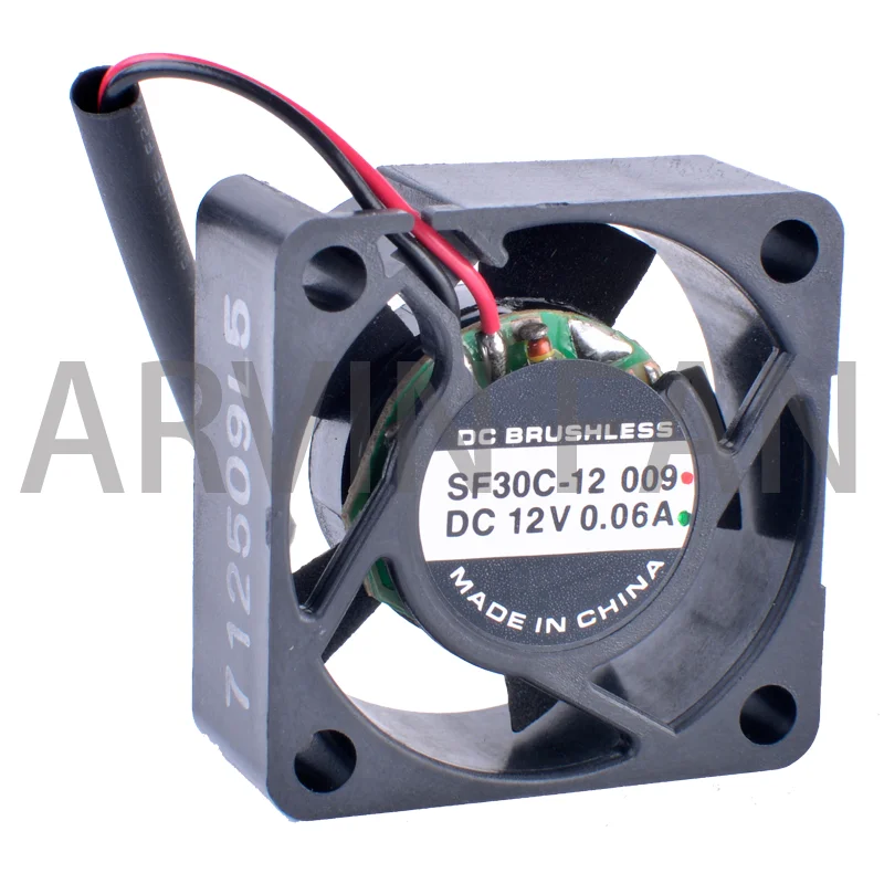 Оригинальный семейный вентилятор 30 мм 12 в 3012 А 30x30x12 мм мини-вентилятор маршрутизатора бесшумный охлаждающий вентилятор