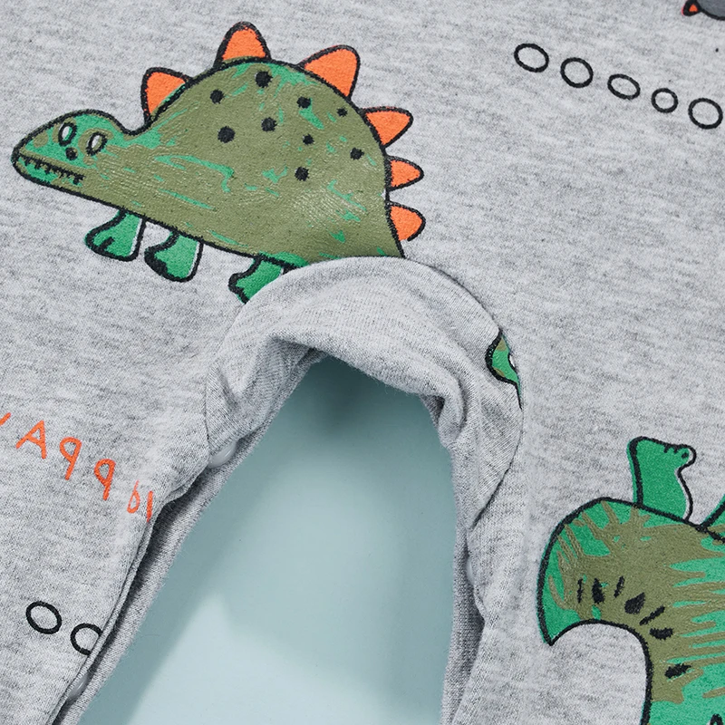 Baby Boy Dinosaur Romper Sleeveless Cartoon Animals Print Jumpsuit Summer Bodysuit | Rompers