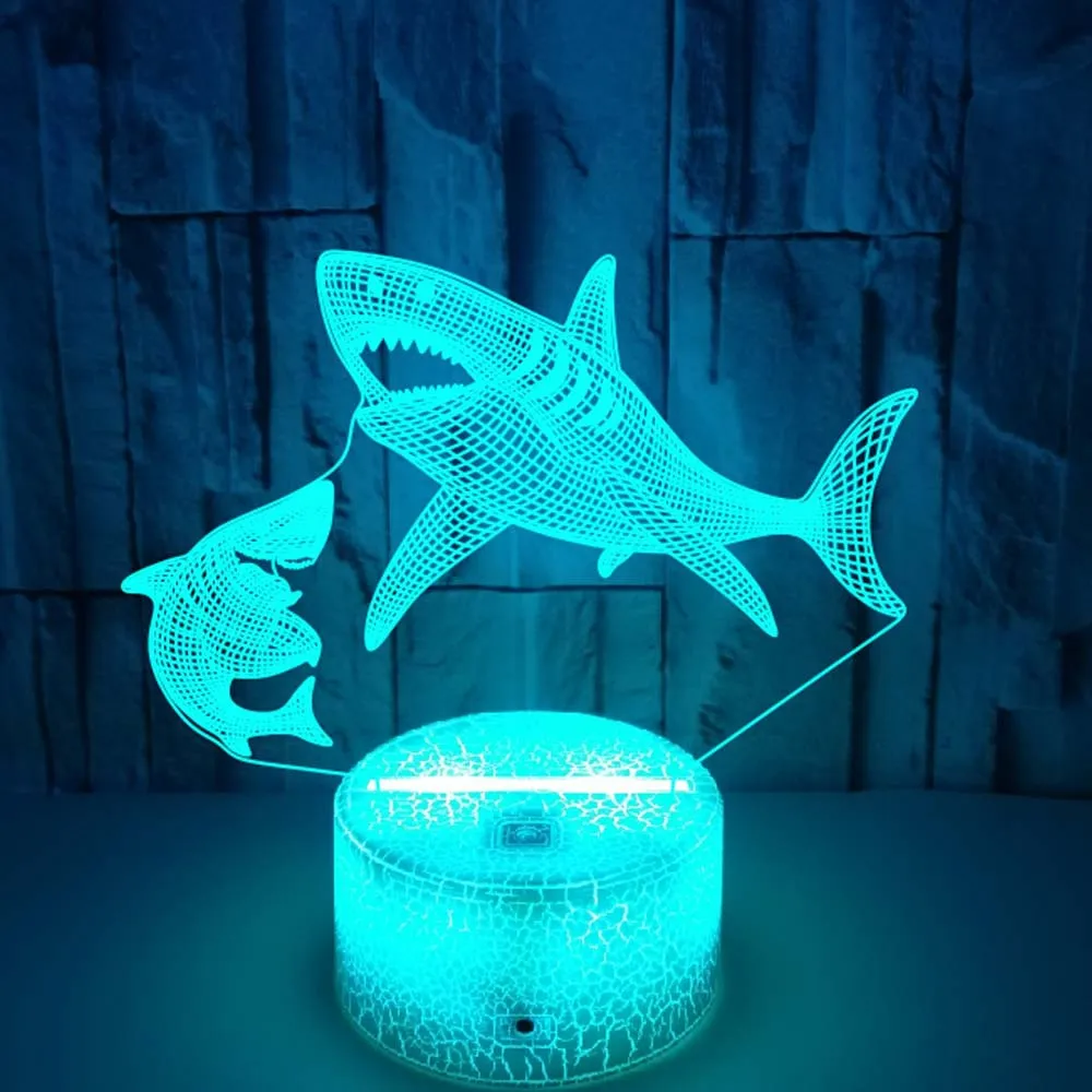 

Nighdn LED Shack Night Light for Kids Bedroom Decoration Color Changing 3D Illusion Lamp Atmosphere Nightlight Birthday Gift