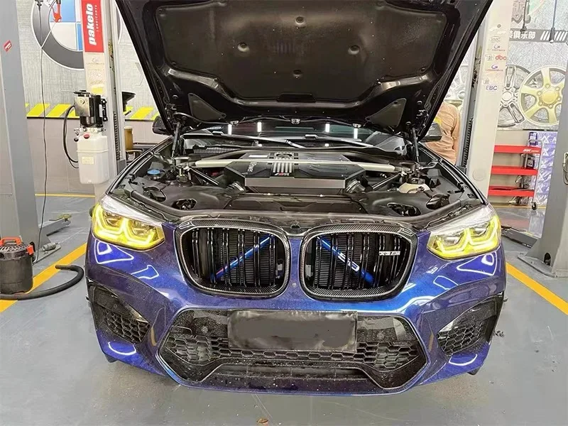 Синие и желтые глаза ангела для 18-21 BMW X3 X3M F97 G01 X4 X4M G02 желто-красный модуль DRL фонари