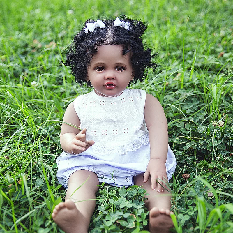 

Кукла реборн Hoomai, 60 см, Реалистичная картина с прямыми ногами и корнями волос, игрушки для девочек