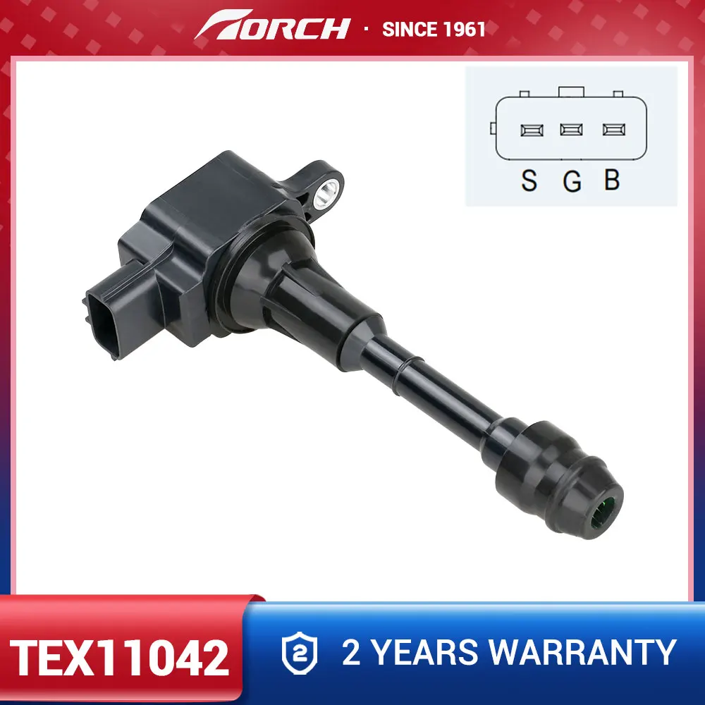 1 шт. катушка зажигания TEX11042 замена для 22448-8H315 22448-8H300 22448-8H314 22448-9Y600 0986JG1213 8-97315-438-0 VALEO