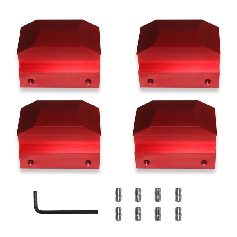 4 PCS Jack Pad Adapter Billet Anodized Jacking Lifting Plastic Steel For Chevrolet Camaro 6Th Gen 2016-2018